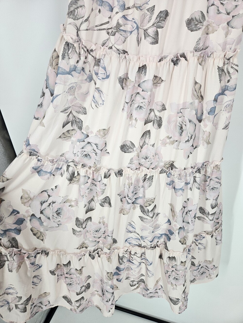 Show Me Your Mumu Pastel Floral Tie Back Lovely Midi Dress - Picture 5 of 13